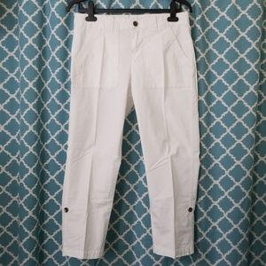 DKNY White Ankle Pants